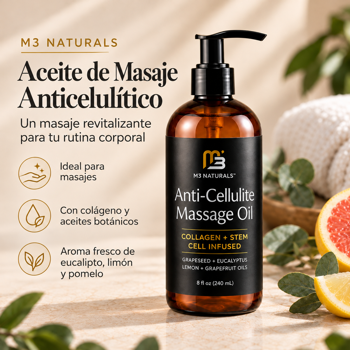 Aceite Masaje Corporal Reafirmante 240ml