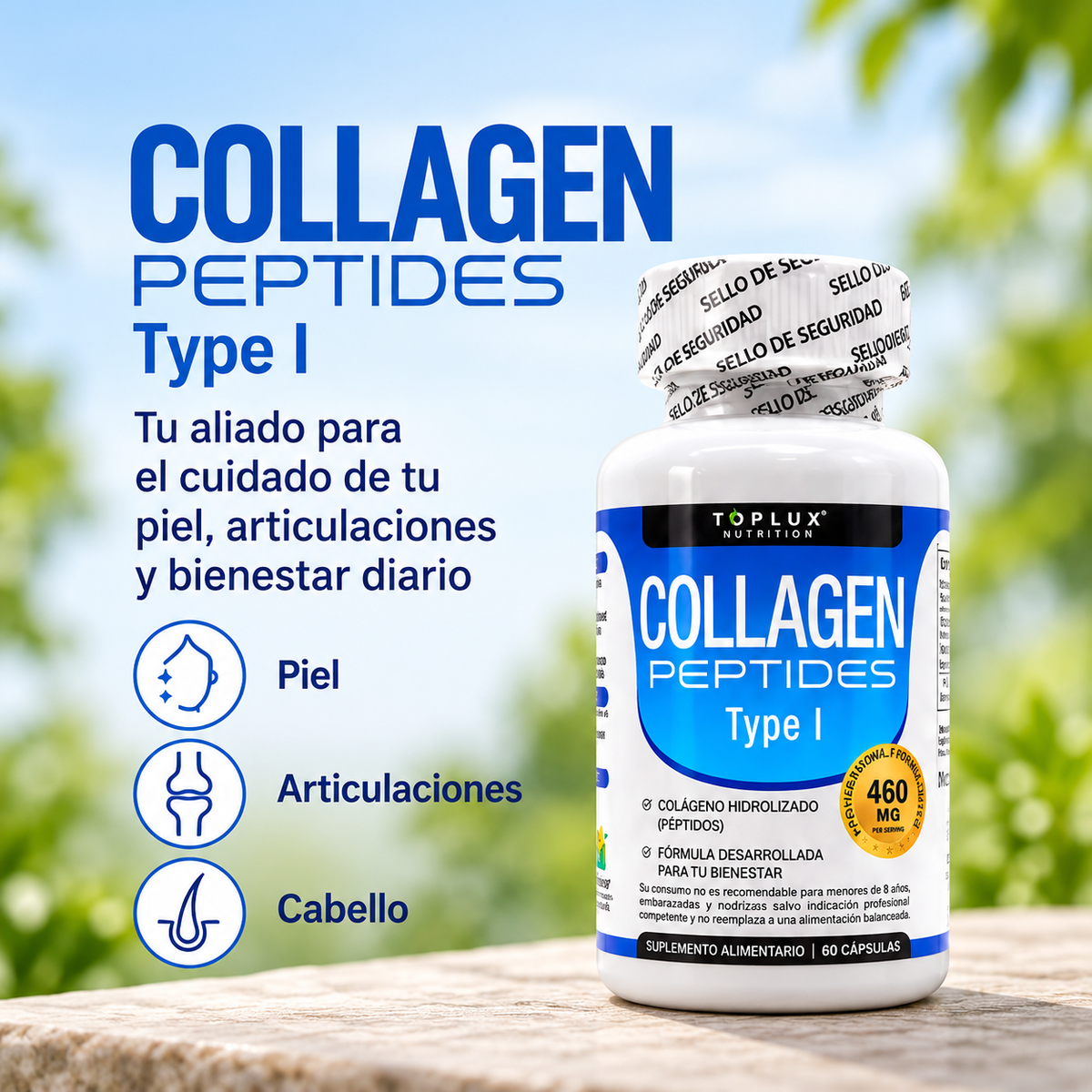 Collagen peptides en cápsulas
