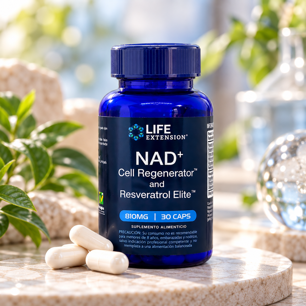 NAD+ Regenerador celular y Resveratrol Elite