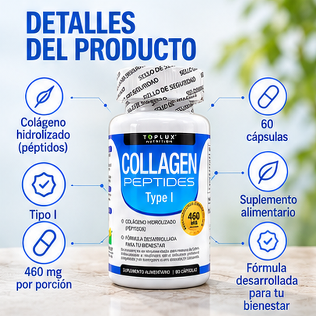 Collagen peptides en cápsulas